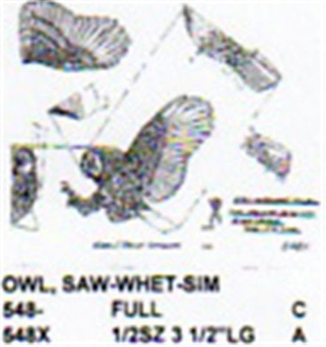 Saw Whet Owl Flying/Landing Carving Pattern - Cherry Tree Toys