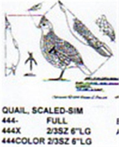 Scaled Quail Standing Carving Pattern - Cherry Tree Toys