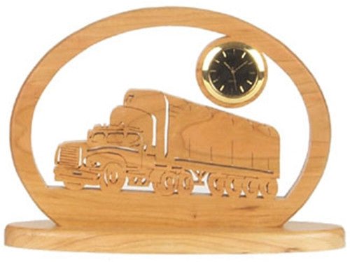 Semi Truck Clock Scroll Saw Pattern - Cherry Tree Toys