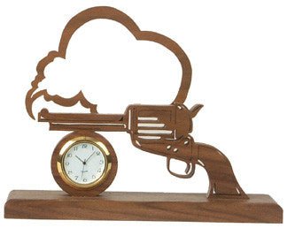 Smoking Gun Clock Scroll Saw Pattern - Cherry Tree Toys