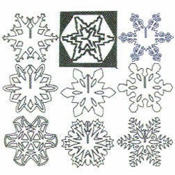 Snowflakes Scroll Saw Pattern - Cherry Tree Toys