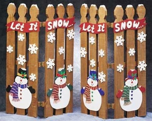 Snowman Picket Fence Plan - Cherry Tree Toys