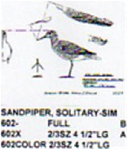 Solitary Sandpiper Standing - Cherry Tree Toys