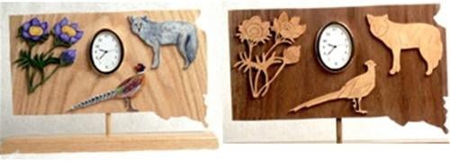 South Dakota Scroll Saw Clock Pattern - Cherry Tree Toys