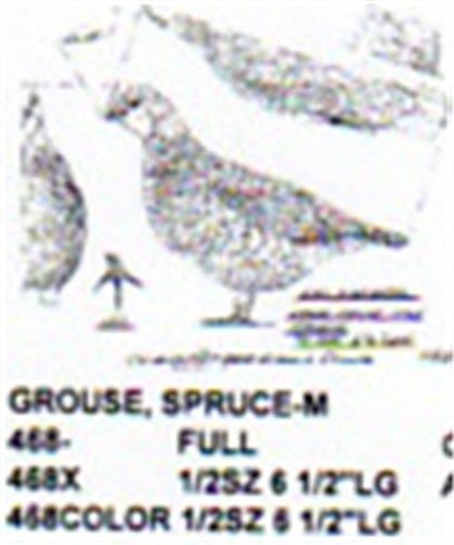 Spruce Grouse Standing Carving Pattern - Cherry Tree Toys