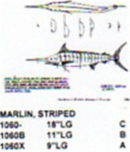 Striped Marlin Mouth Slightly Open 18" Long - Cherry Tree Toys