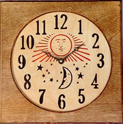 Sun & Moon Clock Pattern - Cherry Tree Toys