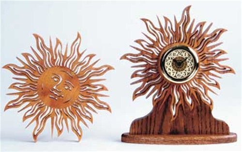 Sun Silhouette Clock Pattern - Cherry Tree Toys