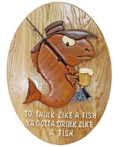 Thinking Fish Intarsia Plan - Cherry Tree Toys