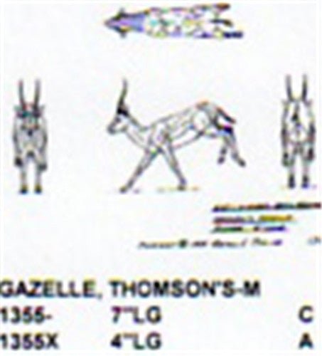 Thomson's Gazelle Running 4" Long - Cherry Tree Toys