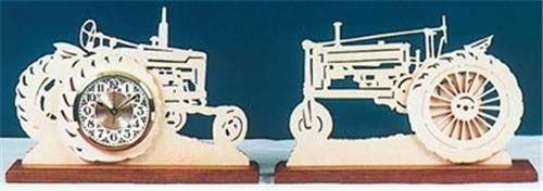 Two Tractors Clock Plan - Cherry Tree Toys