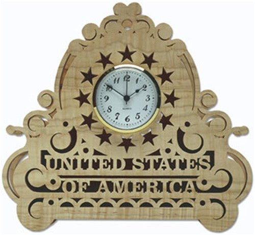 U.S.A. Clock Pattern - Cherry Tree Toys