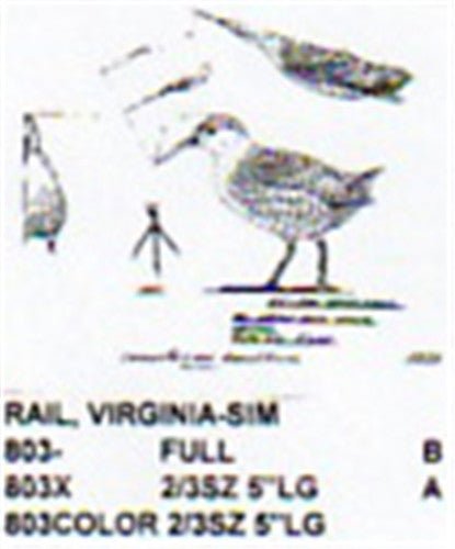 Virginia Rail Carving Pattern - Cherry Tree Toys