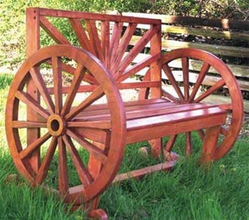 Wagon Wheel Bench Plan - Cherry Tree Toys