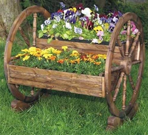 Wagon Wheel Planter Plan - Cherry Tree Toys