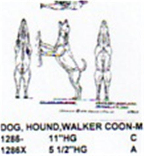 Walker Coonhound Male Carving Pattern - Cherry Tree Toys