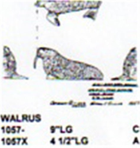 Walrus On Ground 4 1/2" Long - Cherry Tree Toys