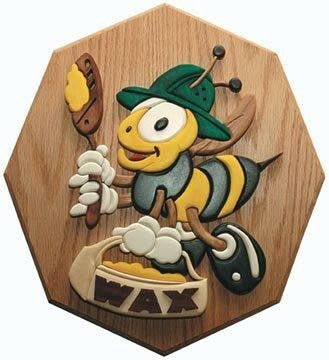 Wax Bee Intarsia Plan - Cherry Tree Toys