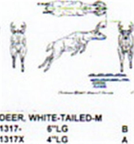 White Tailed Deer Jumping 4" Long - Cherry Tree Toys