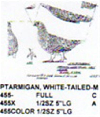 White Tailed Ptarmigan Walking Carving Pattern - Cherry Tree Toys