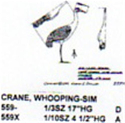 Whooping Crane Standing Miniature - Cherry Tree Toys