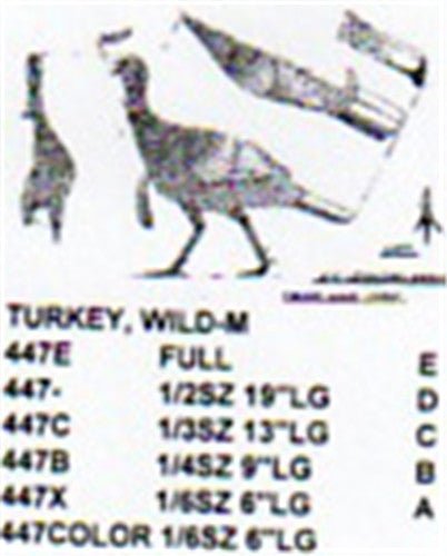 Wild Turkey Walking Carving Pattern - Cherry Tree Toys