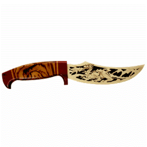 Dragon Scroll Saw Hunting Knife Plan