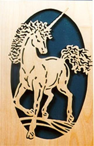 Unicorn Silhouette Scroll Saw Plan