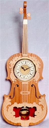 Violin Scroll Saw Clock Plan