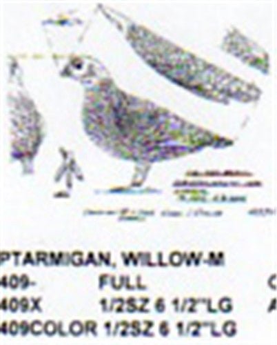 Willow Ptarmigan Standing Carving Pattern - Cherry Tree Toys