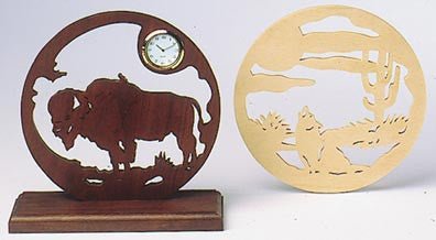 Wolf & Buffalo Scroll Saw Pattern - Cherry Tree Toys