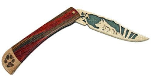 Wolf Scroll Saw Pocket Knife Plan - Cherry Tree Toys