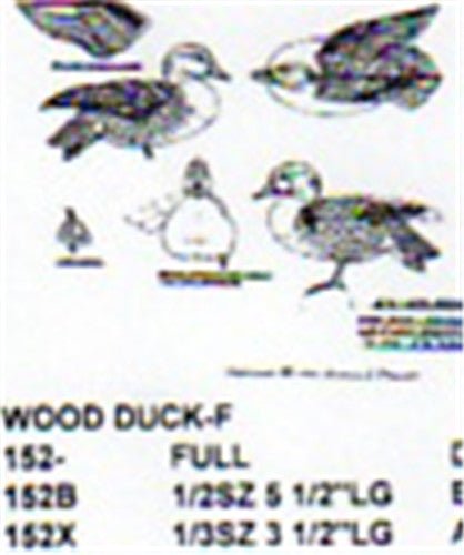 Wood Duck Female Leg & Wing Stretch Carving Pattern - Cherry Tree Toys